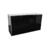 Bar Infinity Chrome Frame / Black Plexi Panel 72" x 24"