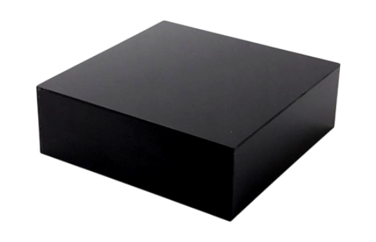 Black Plexiglass Box 24" x 24" x 4"