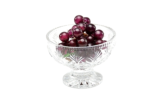 Portico Crystal Dessert Footed Bowl