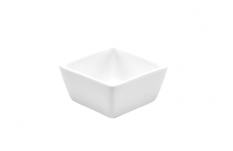 Square White Bowl 3.5" x 3.5" x 1.75"