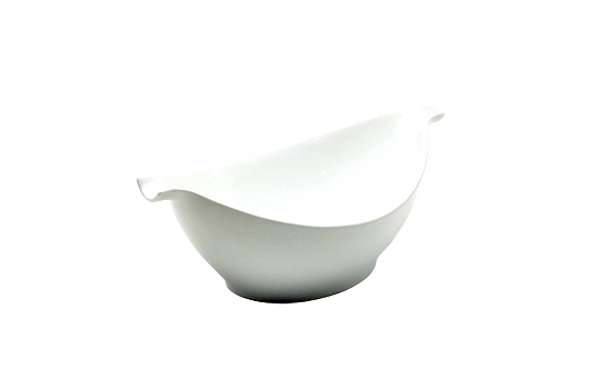 Oblong Flo White Bowl 12" x 5"  