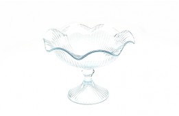 Ribbed Fluted Compote 10"