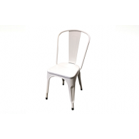 Chair Tolix White with Wood Cushion