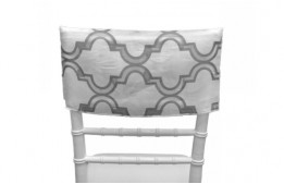 Treillis Black and White Chair Cap