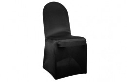 Black Lycra Chair Cover