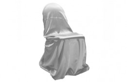 Satin White Chair Cover