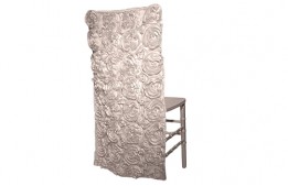 Gold Flower Half Chair Cover