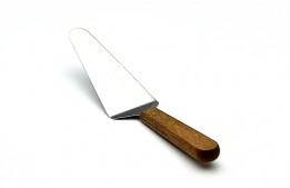 Cake Server Stainless Steel with Wood Handle