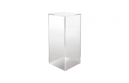 Clear Plexi Square Pillar 12" x 12" x 30"