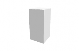 Square White Pillar 32" High x 11.75"