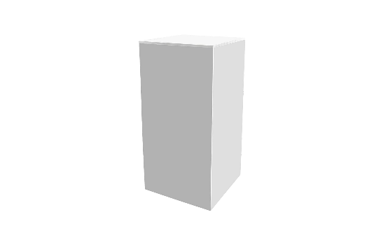 Square White Pillar 32" High x 11.75"