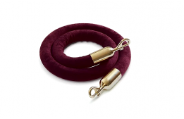 Burgundy Velour Rail Rope 10' 