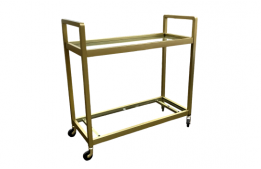 Rolling Gold Tea Cart