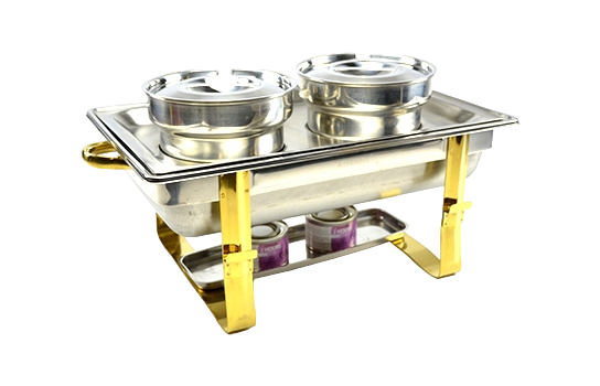 Chafer Stainless Steel Gold Bain Maries 4.5 Quarts