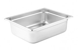 Stainless Steel Food Pan Half Size 4" Deep