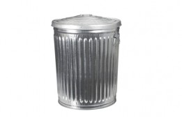 Galvanized Steel Garbage Can 75 Liters