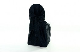 Chair Cover Black Moire Elite with Tie