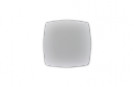 Salad Plate Square Arc White 7"