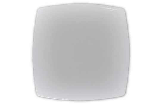 Service Plate Square Arc White 11.5"