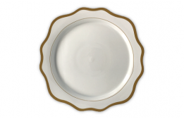 Service Plate Royal Flower Gold 13"