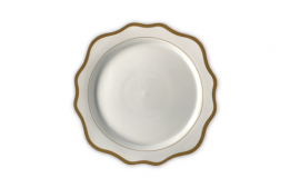 Dinner Plate Royal Flower Gold 10.5"