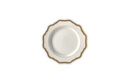 Entree Plate Royal Flower Gold 6.5"