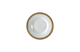 Saucer and Entree Plate Royale Gold 6"