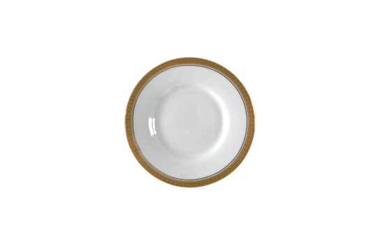 Saucer and Entree Plate Royale Gold 6"