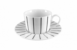 Coffee Cup Black Stripe