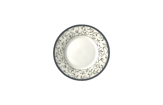 Saucer and Entree Plate Reve Silver