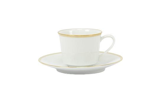 Demi-Tasse Saucer China Gold