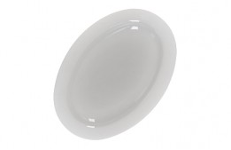 Oval Plate Imperial White 10"