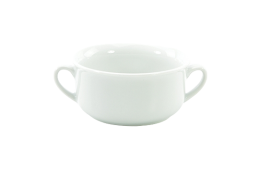 Bouillon with Handles Imperial White 2.25" x 4.75"