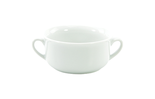 Bouillon with Handles Imperial White 2.25" x 4.75"