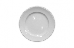 Salad Plate Contemporary White 8"