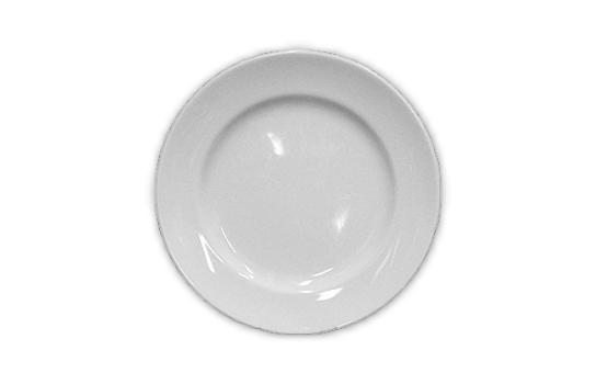 Salad Plate Contemporary White 8"