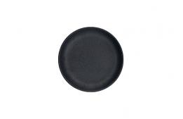 Round Plate Black Matte 6"