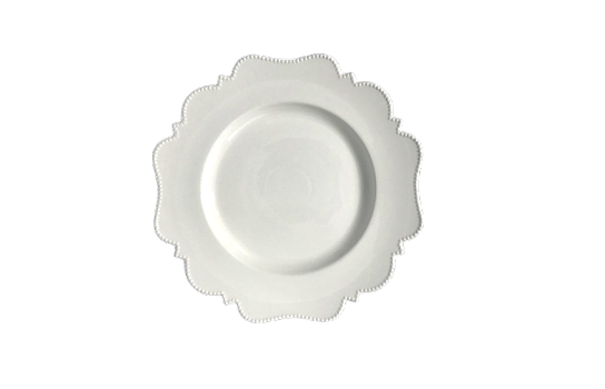 Renaissance White Plate 8.5"