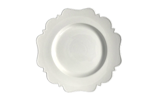 Renaissance White Plate 10.5"
