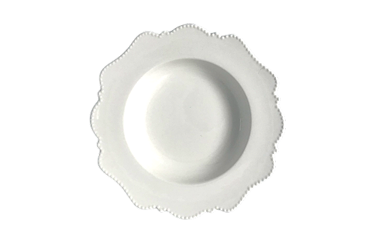 Renaissance White Soup Plate 9"
