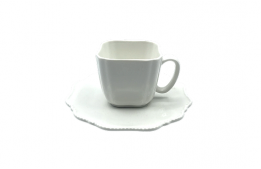 Renaissance White Espressso Saucer