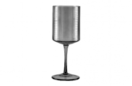 Mondrian Ribbed Smoke Wine Glass 16 Oz.