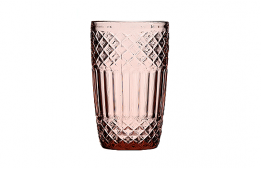 Highball Renaissance Cut Glass Blush 14 Oz.