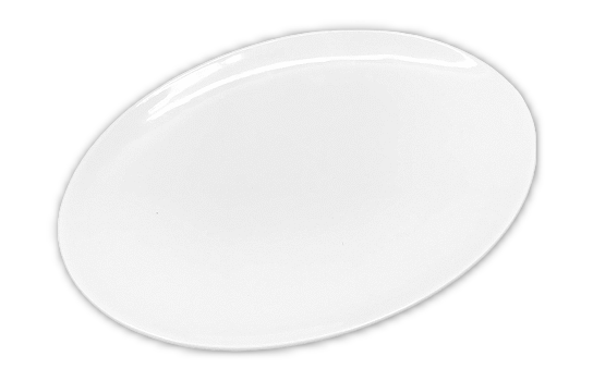 Platter Oval White 8" X 6"