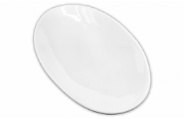 Platter Oval Brigitte White 10" x 18"