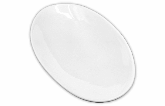 Platter Oval Brigitte White 10" x 18"