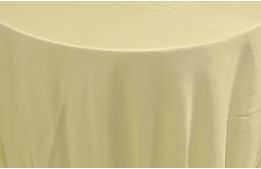 Tablecloth Sateen Ivory 118" Round