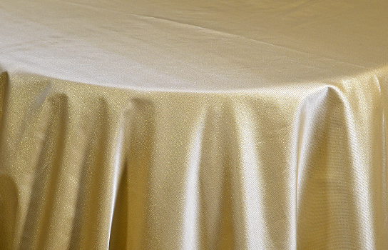 Tablecloth Sparkle Gold 120" Round