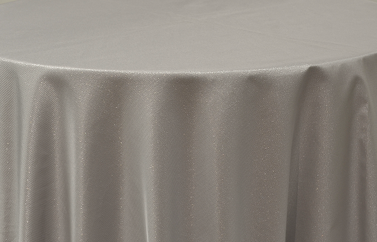 Tablecloth Sparkle Silver 120" Round