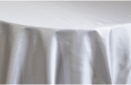 Tablecloth Sparkle White 120" Round